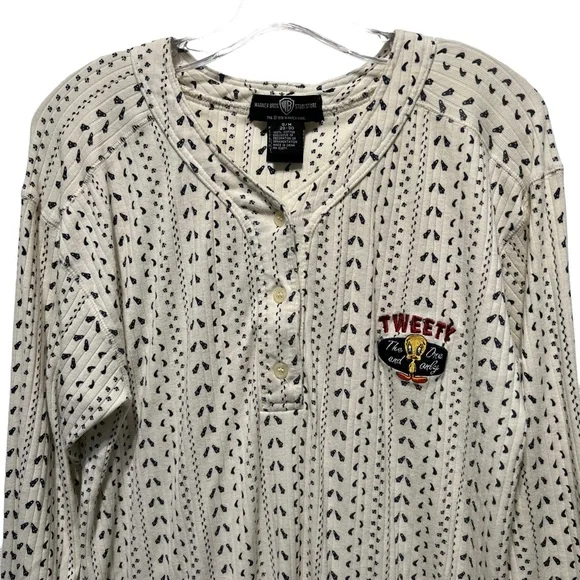 Warner Bros. Tweety “The One and Only” Pajama Top Dress Size Small/Medium - Picture 3 of 12